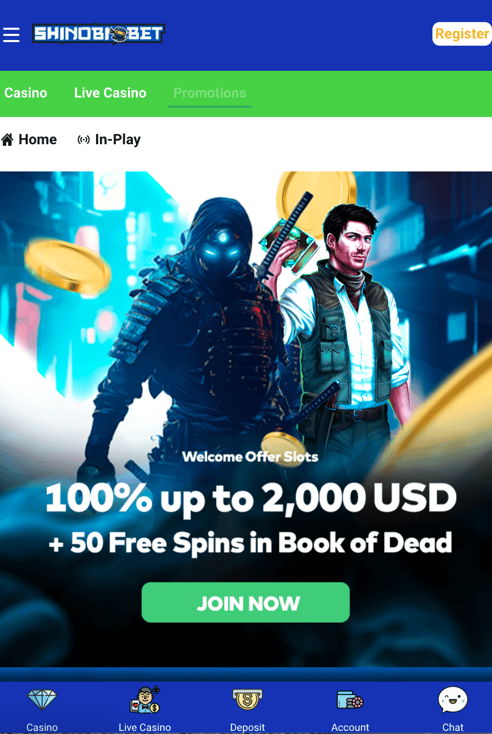 ShinobiBet Deposit Bonuses and Promotions.png