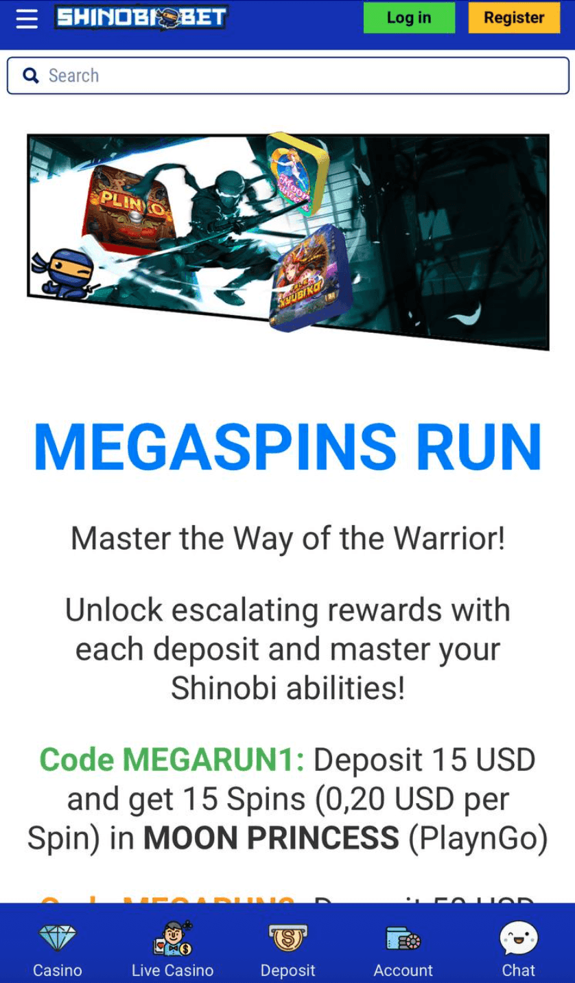 Shinobibet Deposit Bonus