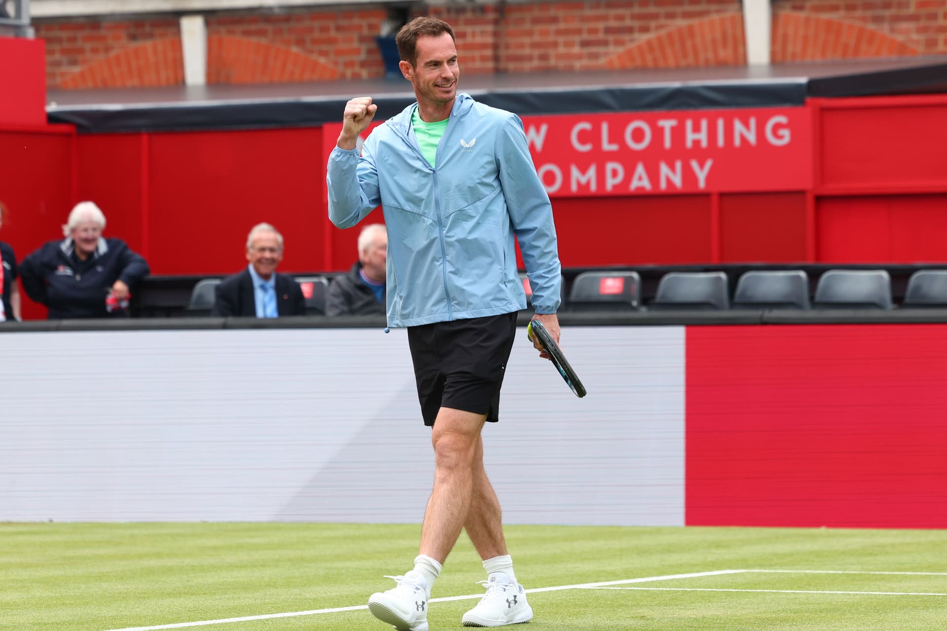 Sir Andy Murray opening the court in his name at The Queen's Club