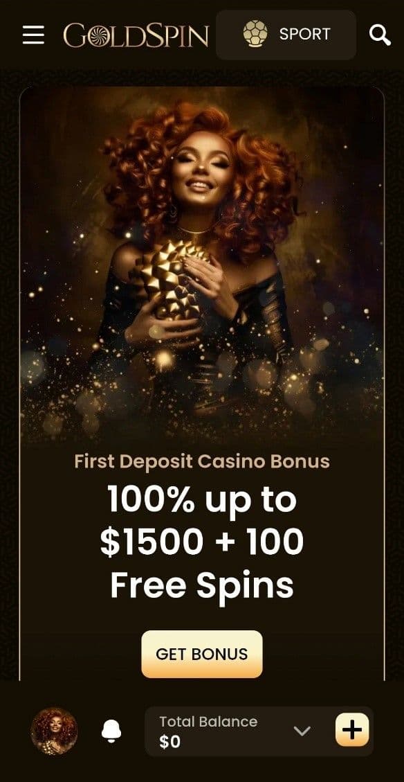 Sports and Casino Welcome Bonus Goldspin