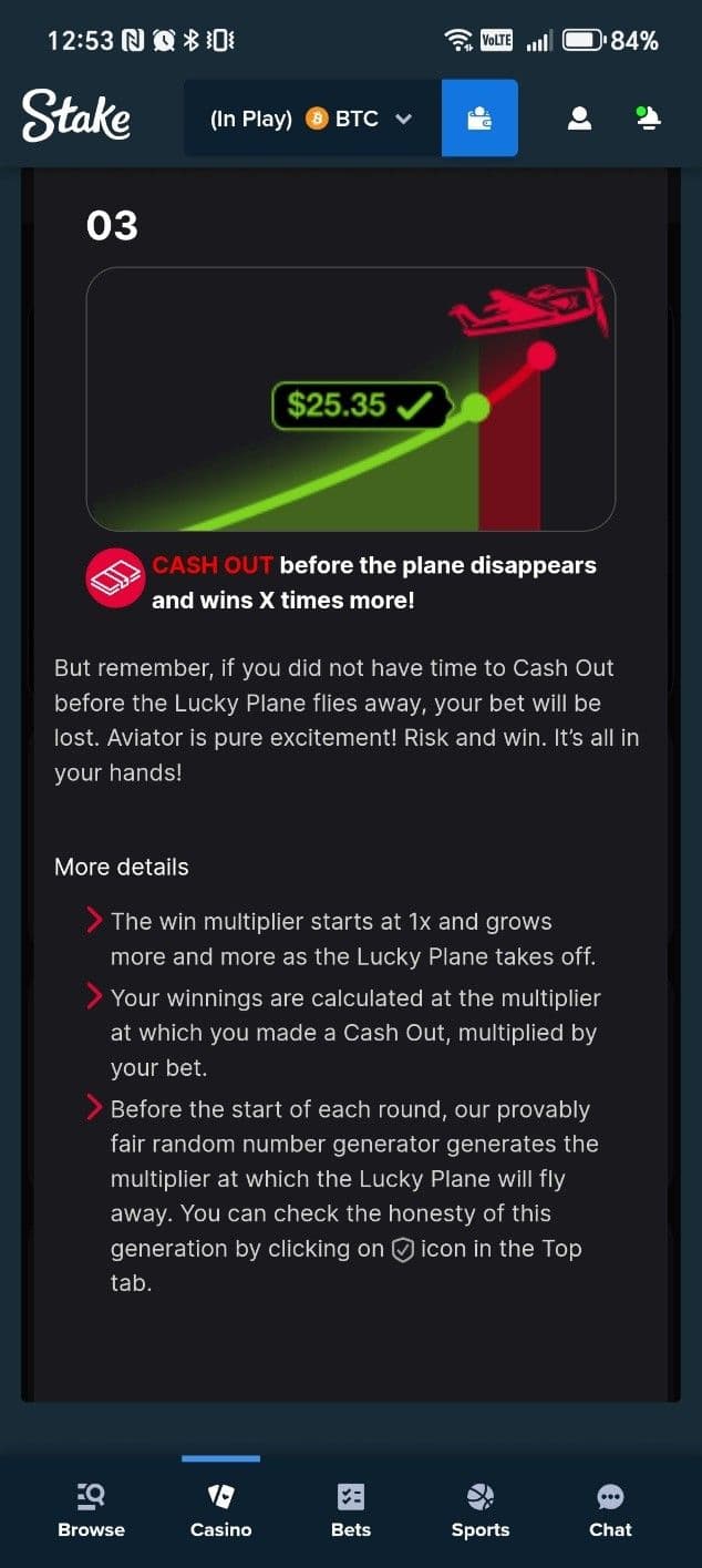 Tap Cash Out before the plane crashes. Example.jpg