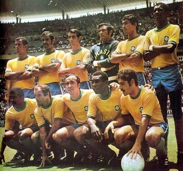 The 1970 World Cup-winning Brazil team, considered the greatest football team ever