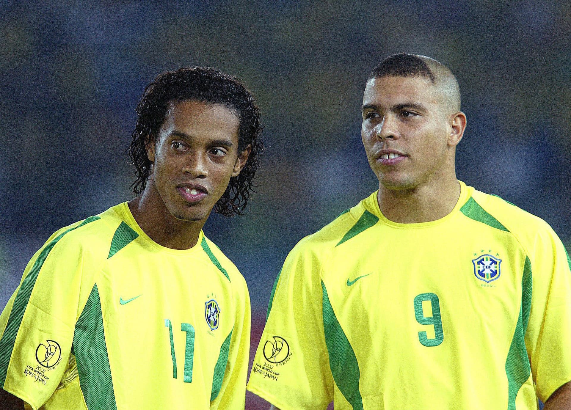 Ronaldinho of Brazil and Ronaldo Luís Nazário de Lima of Brazil