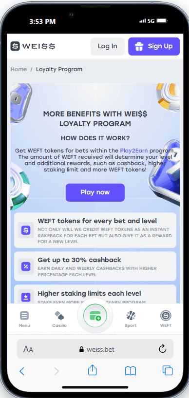 VIP Program & Exclusive Rewards weiss