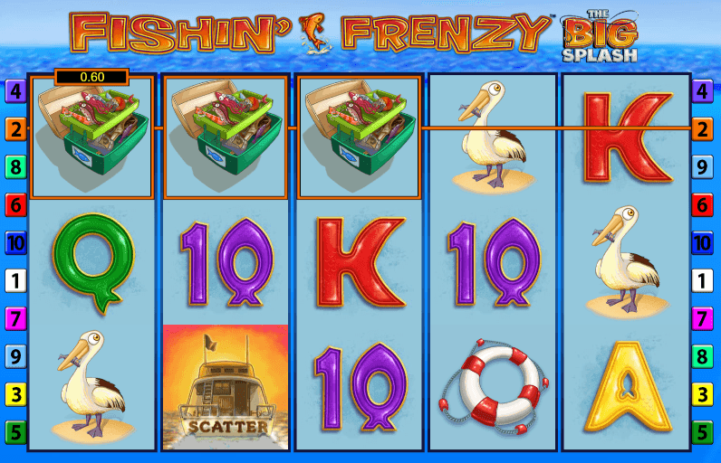 Watch for important symbols, such as fishing rods and scatter symbols