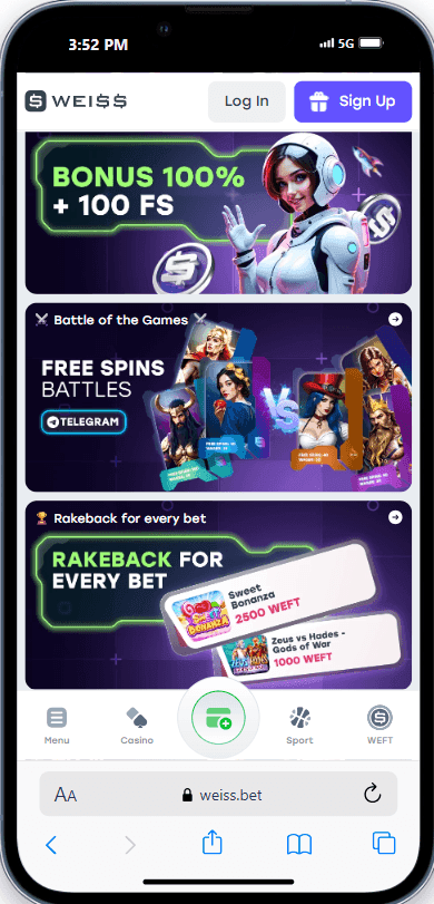 Weiss Casino Free Spins
