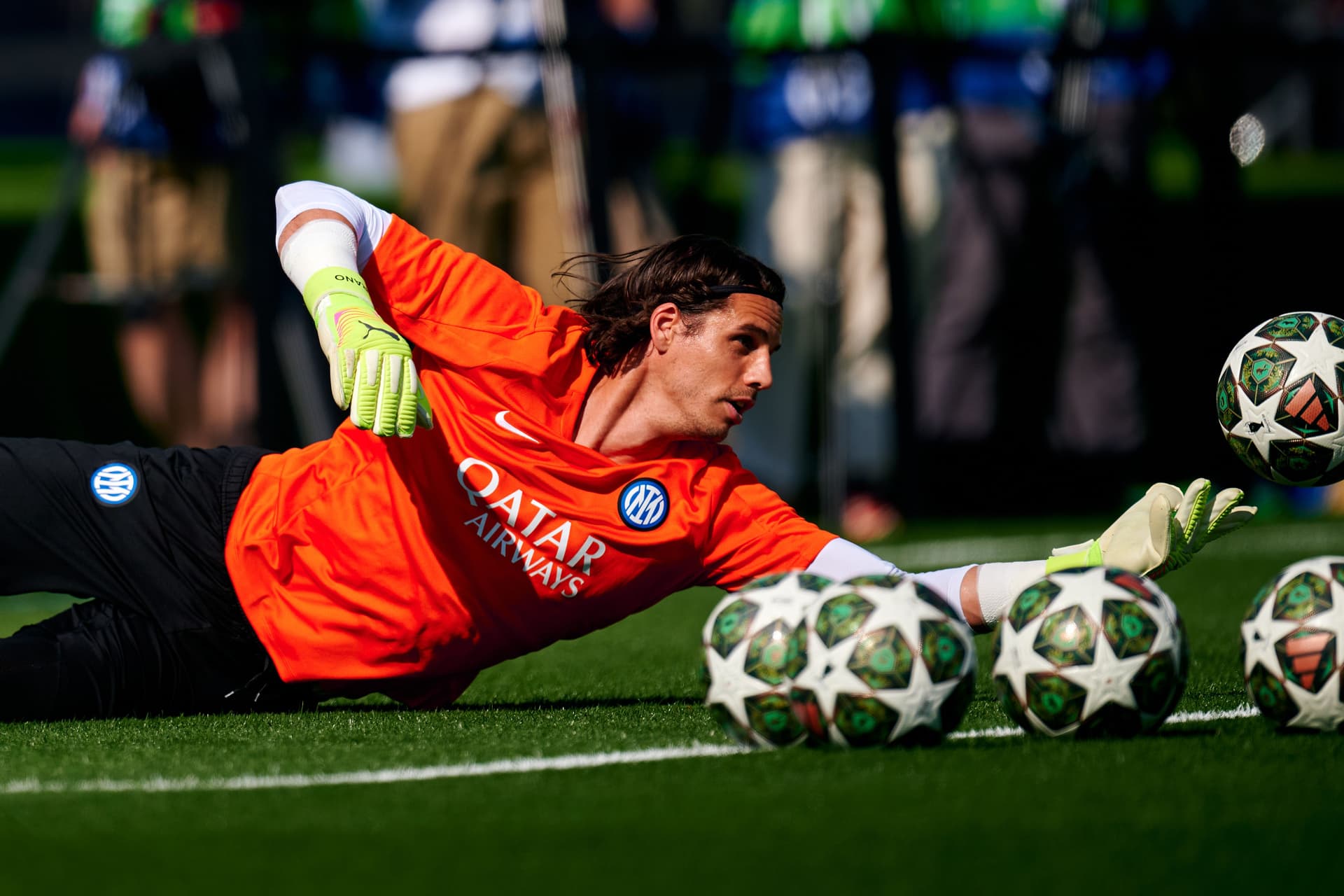 Yann Sommer of FC Internazionale in action during the training session.jpg