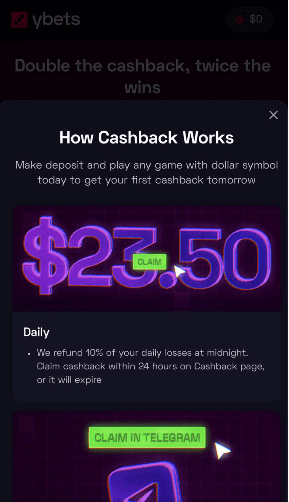 Ybets Casino Promotions