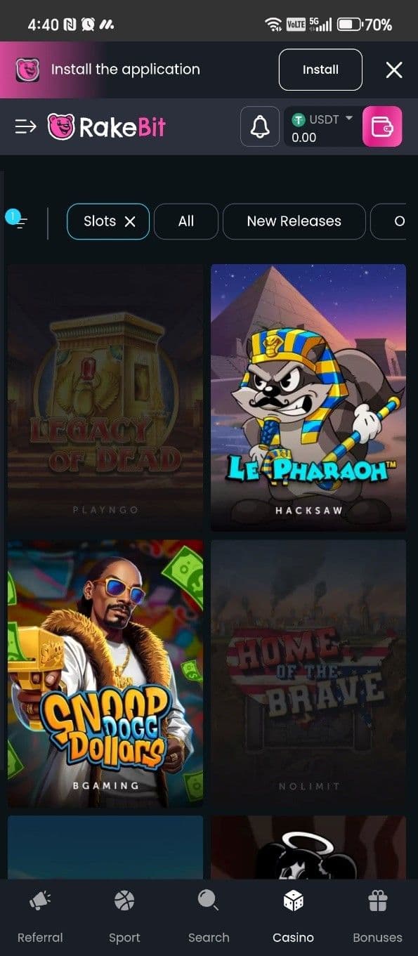 Rakebit welcome bonus