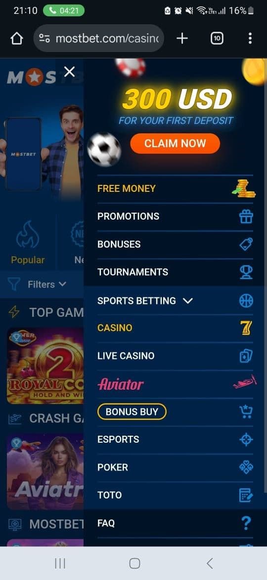 click on the burger menu on the top right of your mobile device