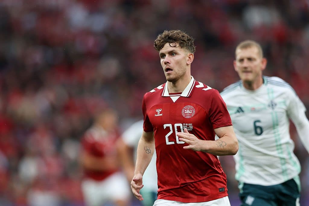 Mathias Kvistgaarden of Denmark seen during Friendly Match:...