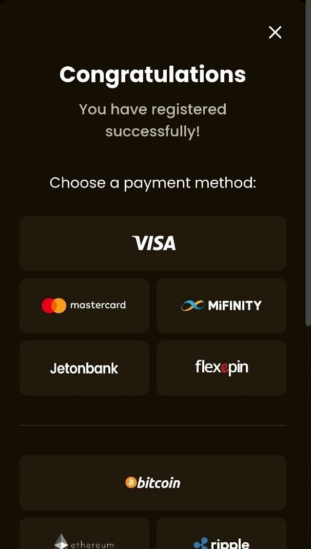 sign up at Goldspin Casino.