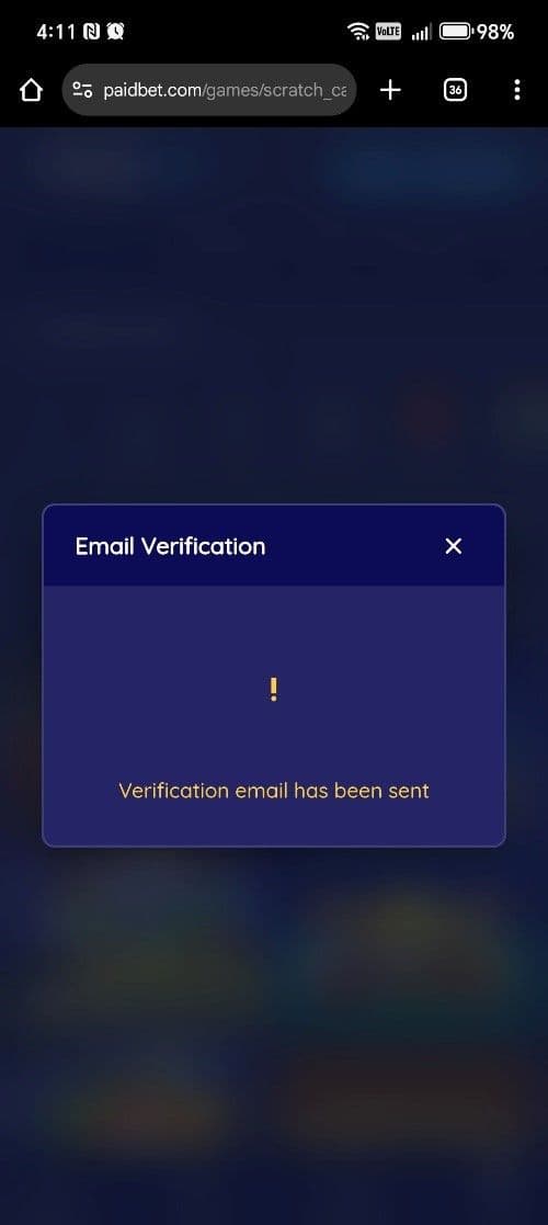 verify your email address